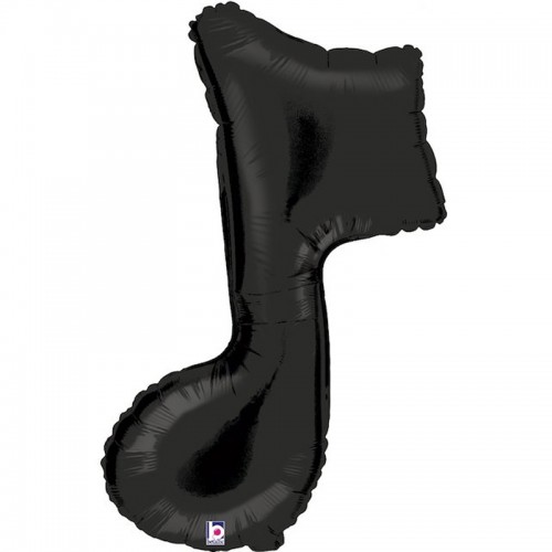 Balão Nota Musical Preto